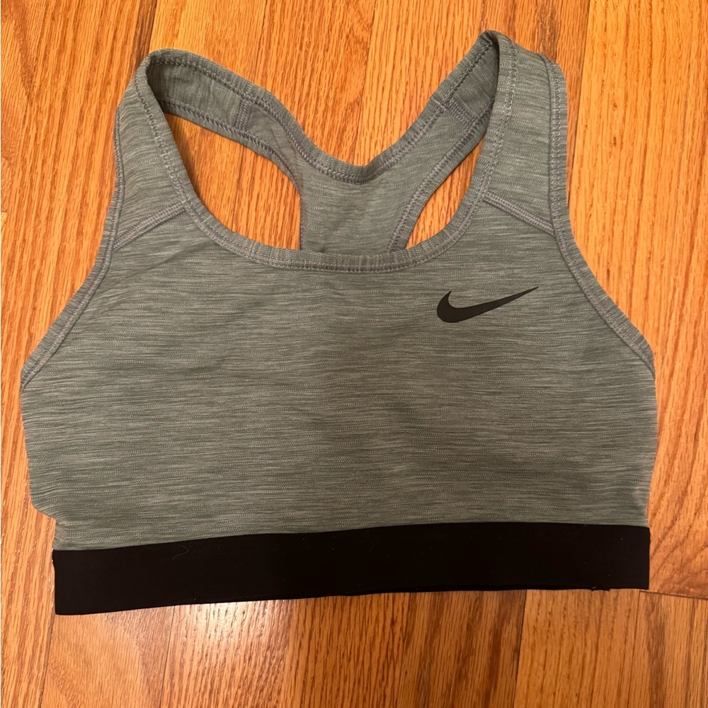 Nike gray sports bra